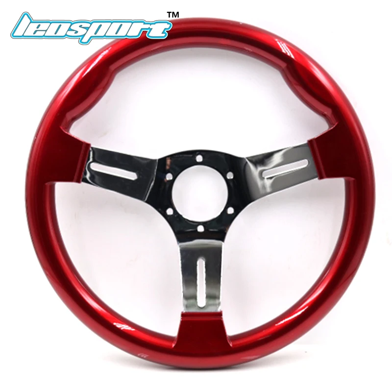 

New 13inch (330mm) Racing Steering Wheel ABS plastic and Iron frame red color game Steering Wheel