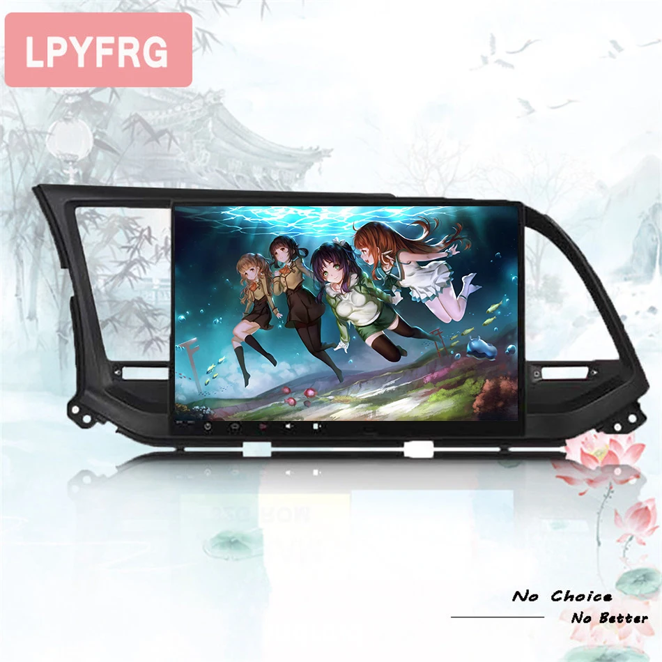 Perfect For Hyundai Elantra 2016 2018 Auto car gps navigation glonass music video pc tablet with 3/4g wifi android 9.0 octa core carplay 1