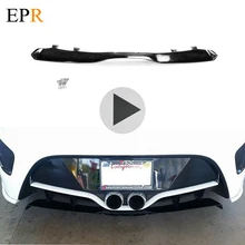 Acessórios do carro Para Veloster Fibra De Vidro FRP Difusor Traseiro Do Carro Styling Spoiler Traseiro Lip Traseiro Para Veloster Sob O Lábio Inferior 02NEFD