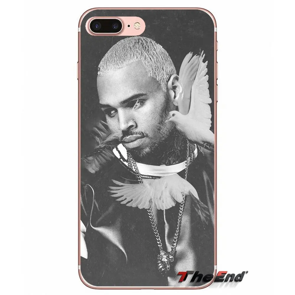 Christopher Maurice Chris Brown Transparent Soft Cover Bag For Samsung Galaxy S3 S4 S5 MINI S6 S7 edge S8 S9 Plus Note 2 3 4 5 8