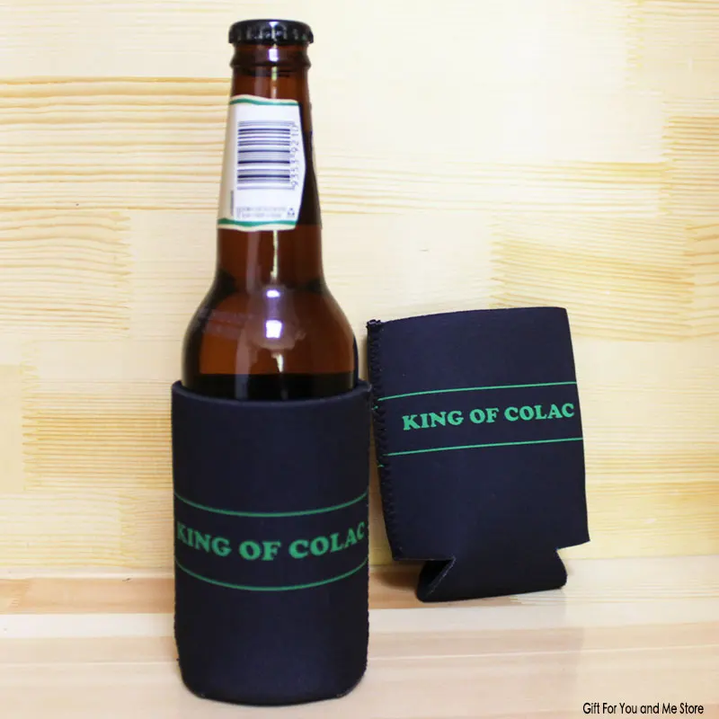 100pcs Custom Collapsible Can Cooler Folded Stubby Beer Folding Wedding Gift Customize Promotional Holders |