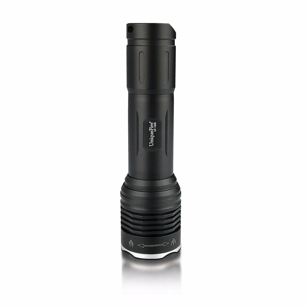 UniqueFire 1506 Портативный мощный фонарик XRE-Q5 ламповый фонарь 20 мм зум-объектив фокус 3 режима белый/зеленый/красный свет + Зарядное устройство