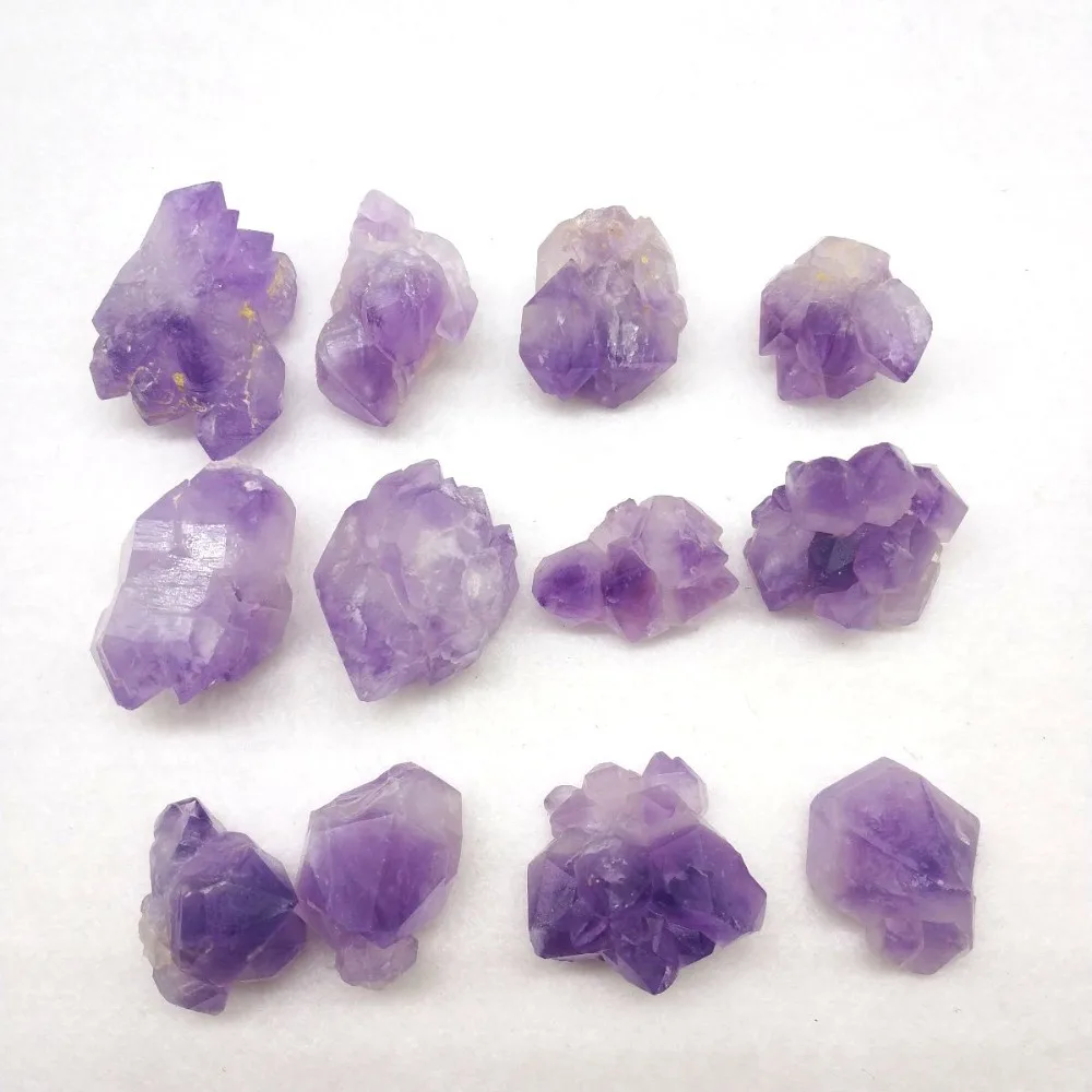 

100g Natural Amethyst Backbone Gravel Gravel Rock Crystal Quartz Mineral Specimen Tank Garden Flowerpot Decoration Stones