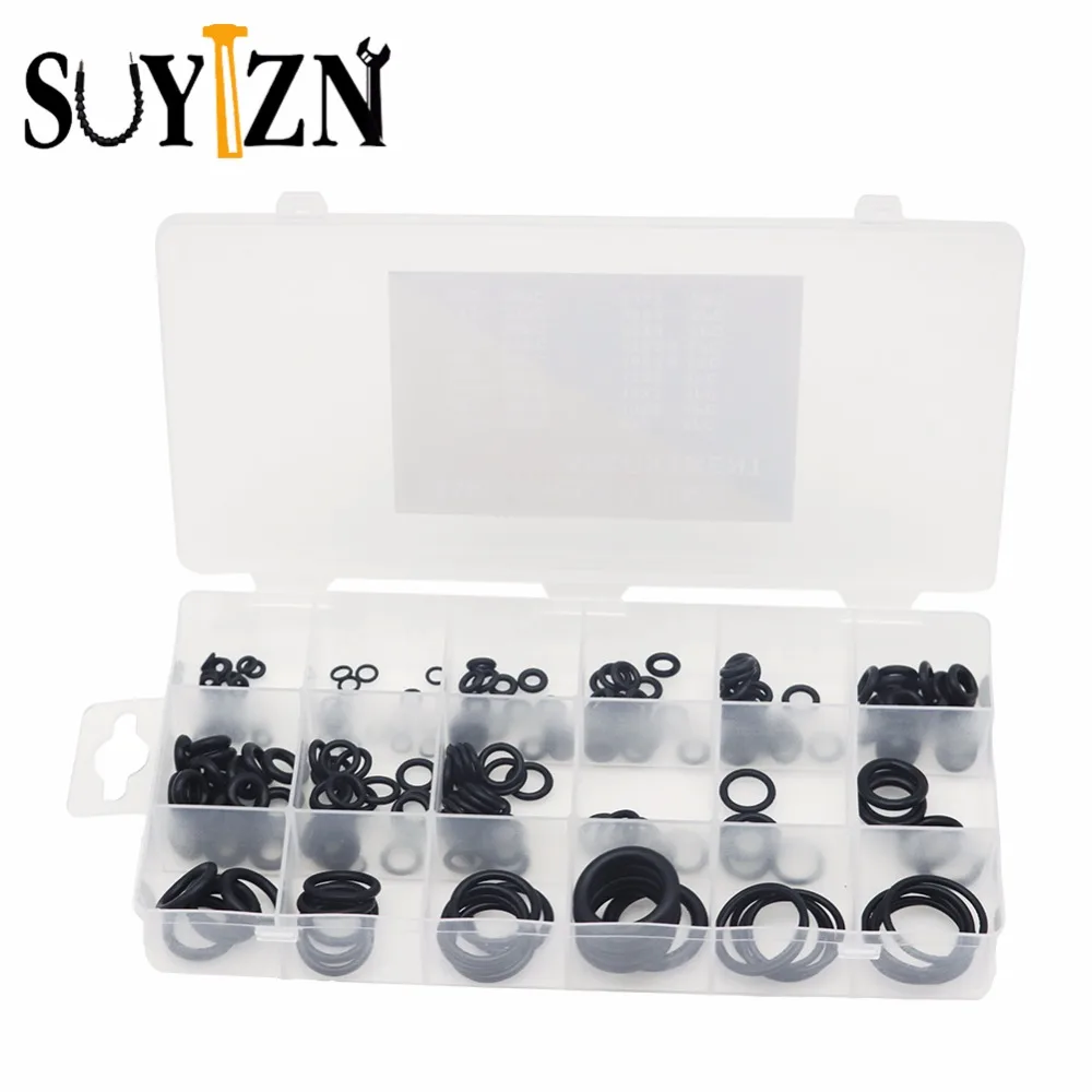 225Pcs Rubber Ring Gasket O Ring Kit Seals Watertightness Assortment 18