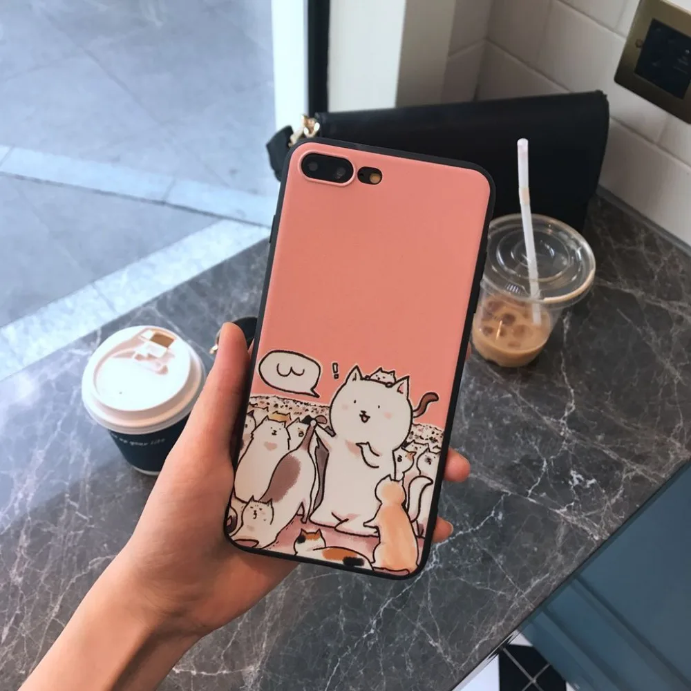 

MA The Cute Cat Phone Case For Xiaomi Redmi 4X 4A 5A 5 Plus Note 4X Note 5A 5 Pro soft cover