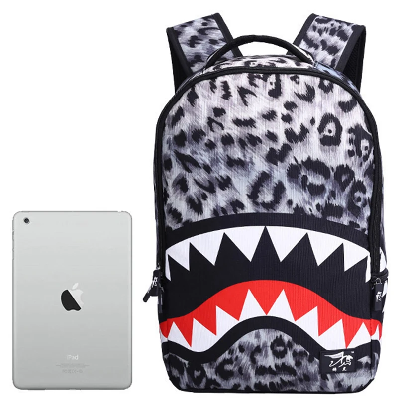 Большой рот Акула школьный рюкзак для мальчиков и девочек мужской удобный рюкзак для путешествий сумка Bolsa Mochila модные школьные сумки для студентов