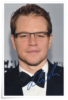 

Matt Damon autographed signed photo 4*6 inches authentic freeshipping 01.2017 01
