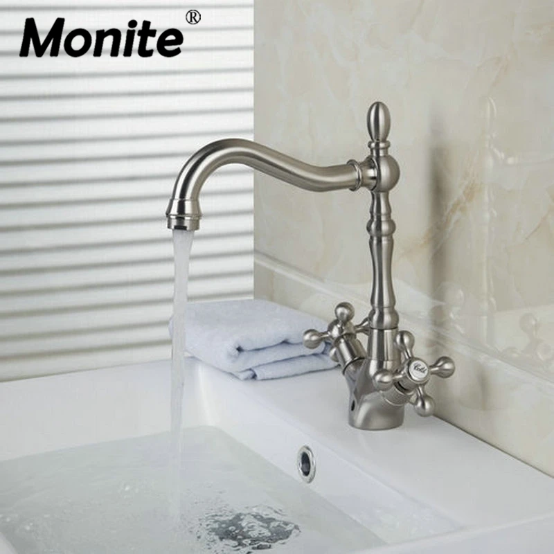 Faucet Kitchen Faucet Cozinha Torneira Brushed Nickel Swivel Deck Mounted 8632-6 Single Hole Faucets,Mixers & Taps
