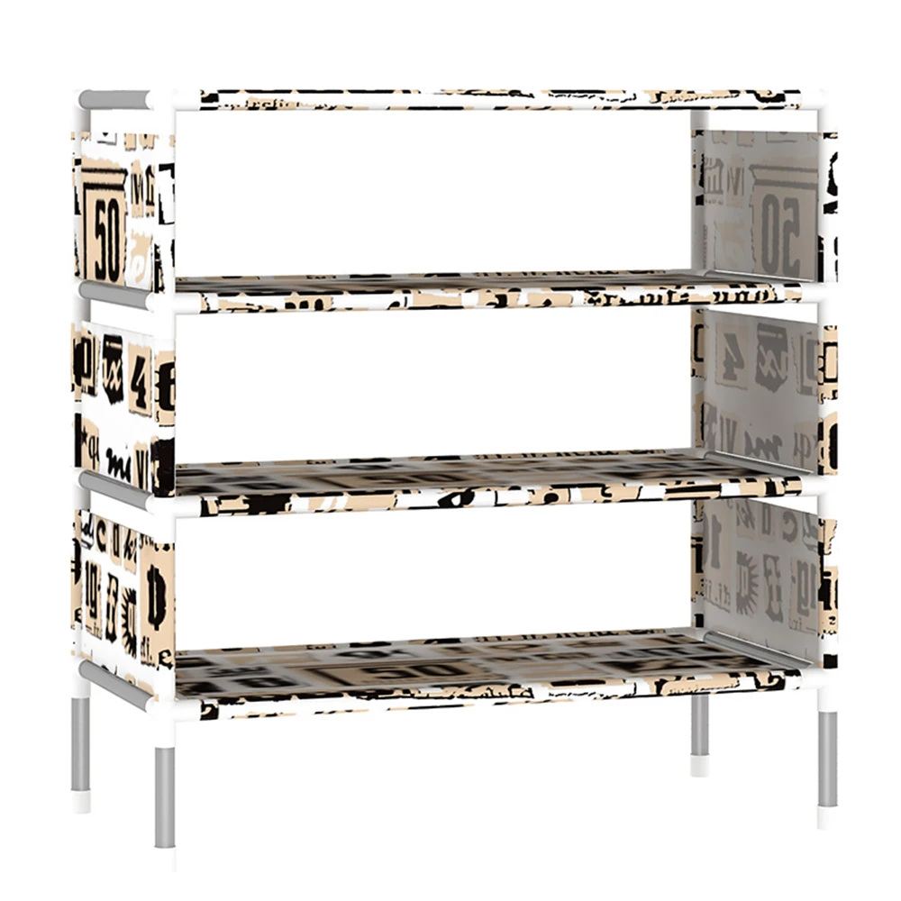 5 Tiers Assembly Shoe Rack Nonwoven Over the Door Easy Moving Shoes Closet Storage Living Room Furniture Hallway Shoes Organizer
