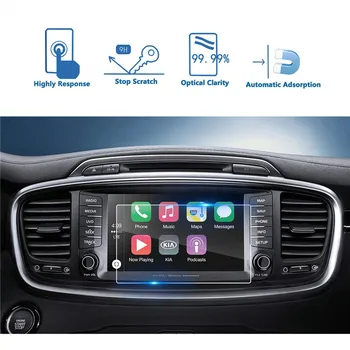 

Car Navigation Screen Protector Compatible for Kia 2016-2018 Sorento UVO 8 Inch [9H] Tempered Glass Infotainment