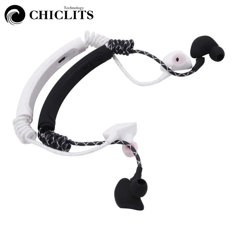

CHICLITS Bluetooth 4.1 Earphones M12 Wireless Waterproof Bone Conduction Earphone Bass Stereo Headset With Mic For Xiaomi iPhone