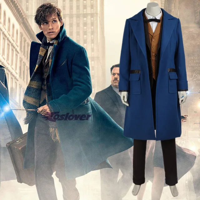 Fantastic Beasts And Where To Find Them Costume Newt Scamander Fantastic Beasts And Where To Find Them Costume Newt Scamander Cosplay Men S Anime Clothing