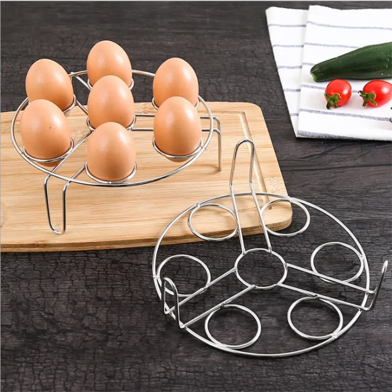 Stainless Steel Steamed Egg Rack Home Multi function Round Kitchen