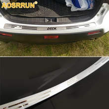 Aosrrun Бесплатная доставка из нержавеющей стали после гвардия Назад заднего бампера Подоконник автомобиля Интимные аксессуары для Mitsubishi ASX 2011 2012 2013