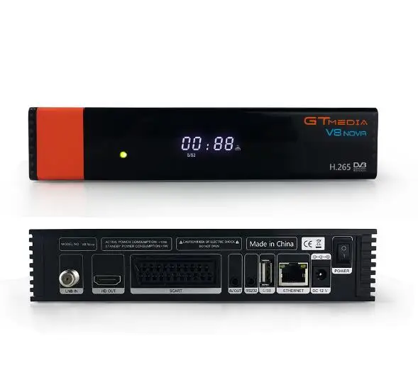 10 шт. GTMedia V8 Nova/синий полный DVB-S2 спутниковый ресивер GT медиа V8 NOVA FREESAT Receptor H2.65 Powervu cam Встроенный Wi-Fi