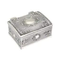 Многофункциональное серебряное ювелирное ожерелье с бусинами-кубиками, органайзер для хранения браслетов, Подарочная коробка