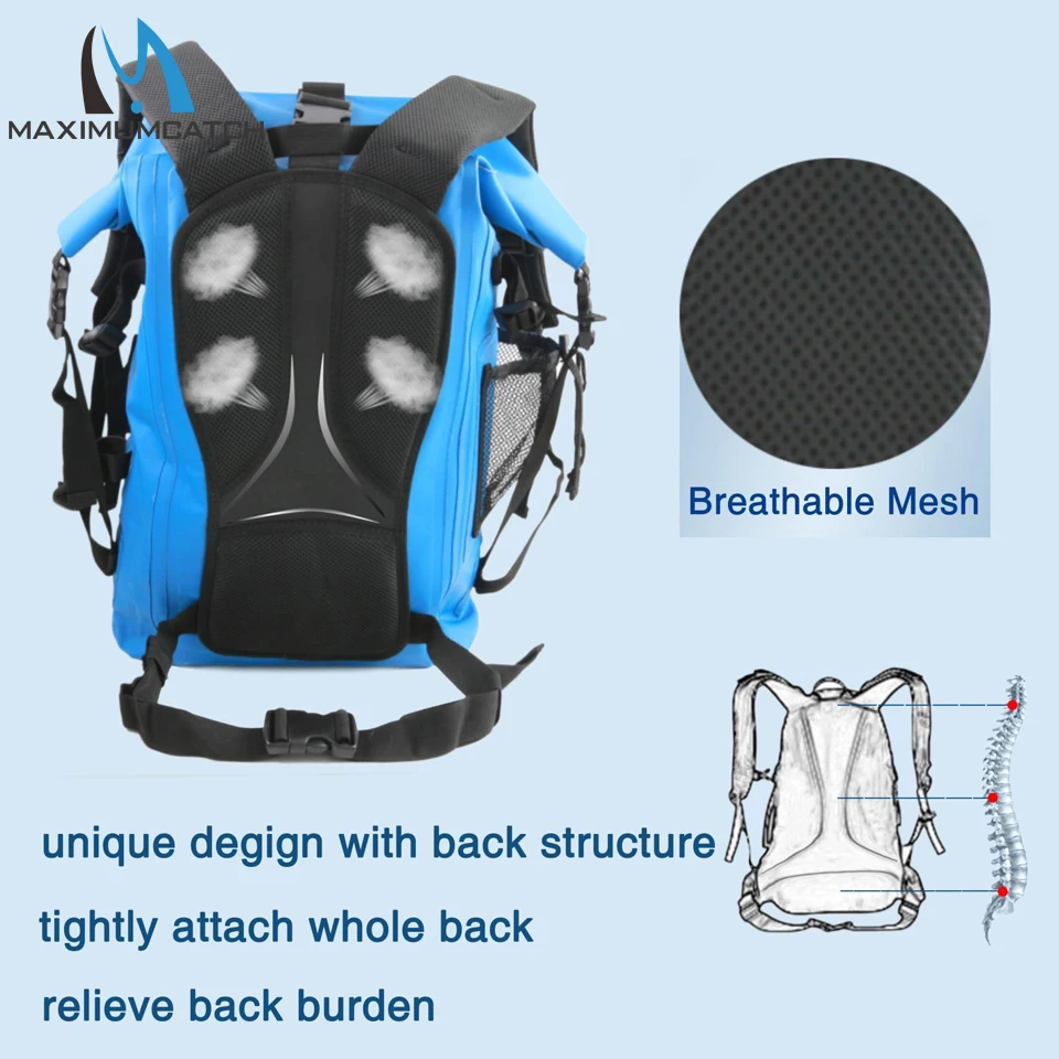 Bolsa de Pesca Bolsa de Pesca com Suporte de Tubo Maximumcatch Impermeável Seco Mochila Ultra-durável 500d Pvc Watershed Fly com Suporte de Tubo 8 Maximumcatch impermeável seco mochila saco de pesca