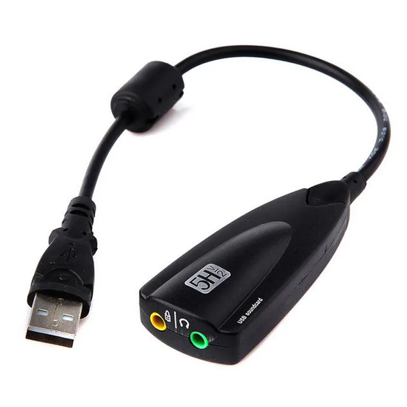 5HV2 7,1 канальный USB с кабелем Звуковая карта Виртуальный канал Звуковая дорожка аудио адаптер