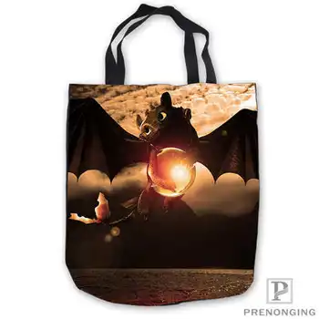 

Custom Canvas How-to-train-your-dragon Tote Shoulder Shopping Bag Casual Beach HandBag Daily Use Foldable Canvas #180713-08-2