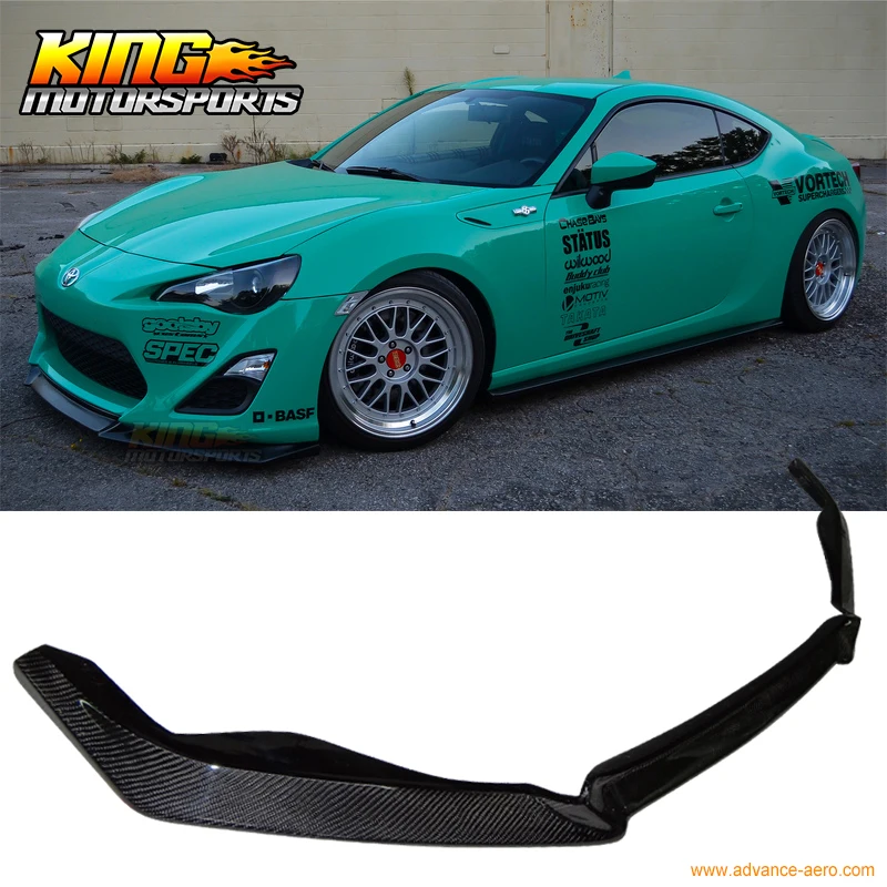 Fit For 2013 2016 FRS FR S GT86 HT Style Front Bumper Lip Carbon Fiber CF