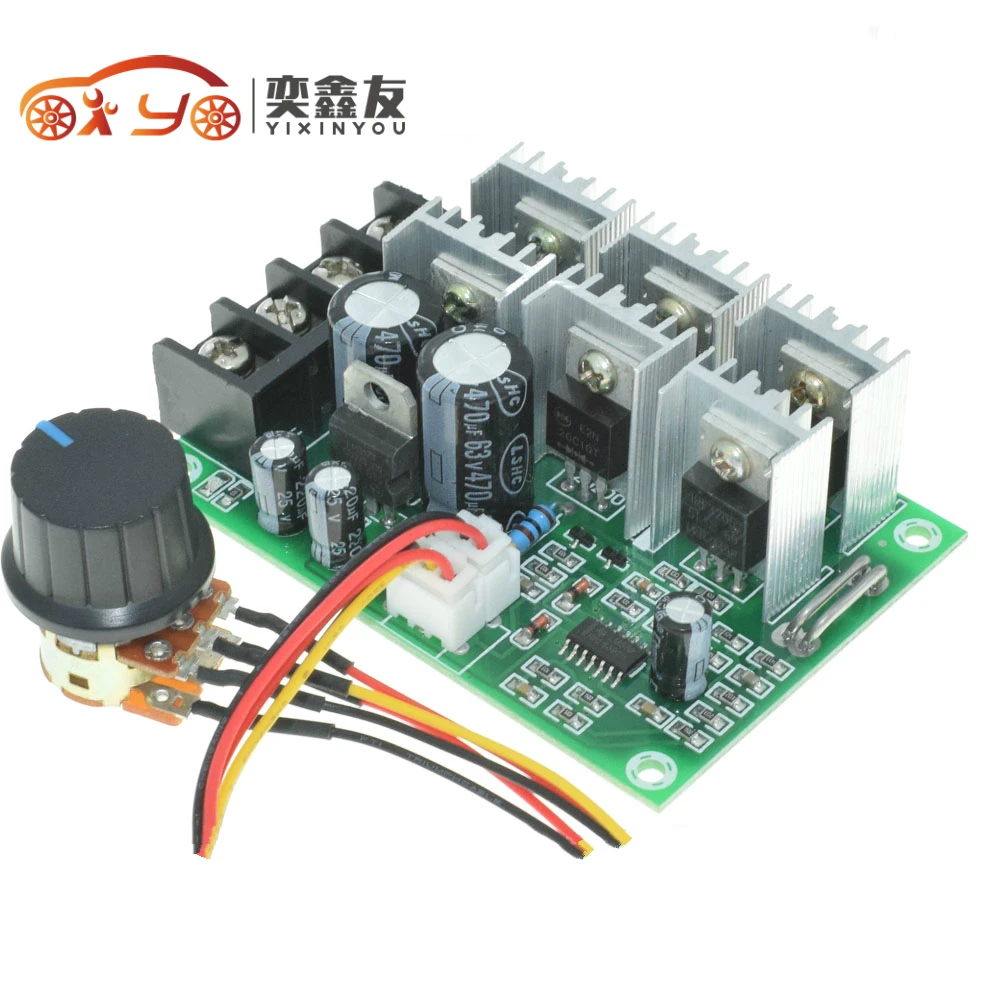 40A ШИМ DC регулятор скорости двигателя щетки 12V 24V 36V 48V регулятора высокой мощности