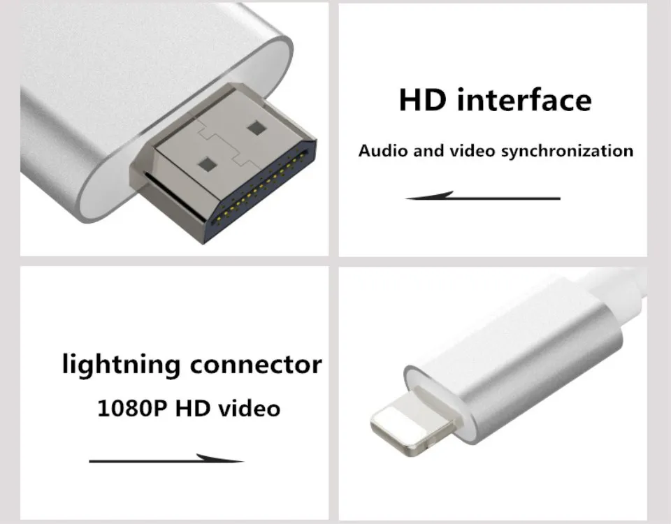 HDMI кабель системы освещения к HDMI кабель HD tv AV переходной USB кабель 1080 P для iPad Air/iPad mini 2 3 4 iPhone X 8 7 6 S Plus iOS