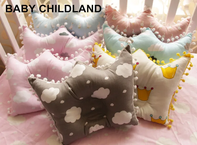 Baby Pillow newborn Cute Cotton baby room decoration pillow neck