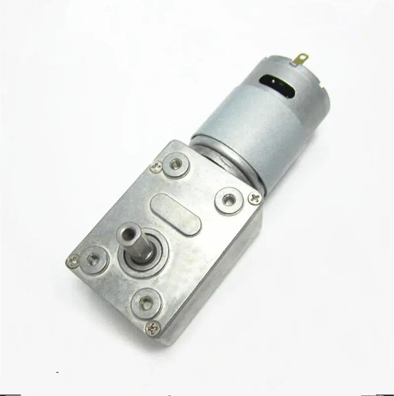 

Mini Electric Gearbox Reducer DC 12V Gear Reduction Motor Worm Reversible High Torque Turbo Geared Motor 4-100RPM
