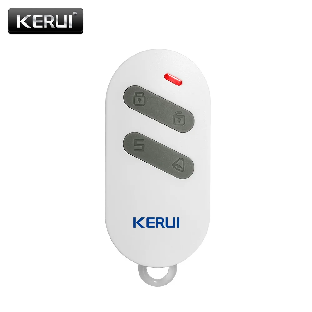 Беспроводной высокопроизводительный портативный пульт дистанционного управления 4 кнопки для KERUI G18 G19 W1 W2 K7 домашняя сигнализация - Цвет: Темно-серый