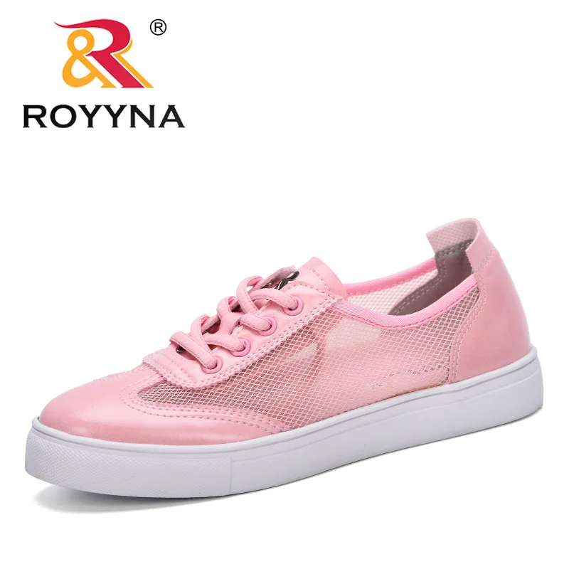 

ROYYNA 2019 Breathable Air Mesh Women Casual Shoes Spring Summer Autumn Women Sneakers Shoes Fashion Lace Up Flat Outdoor Shoes