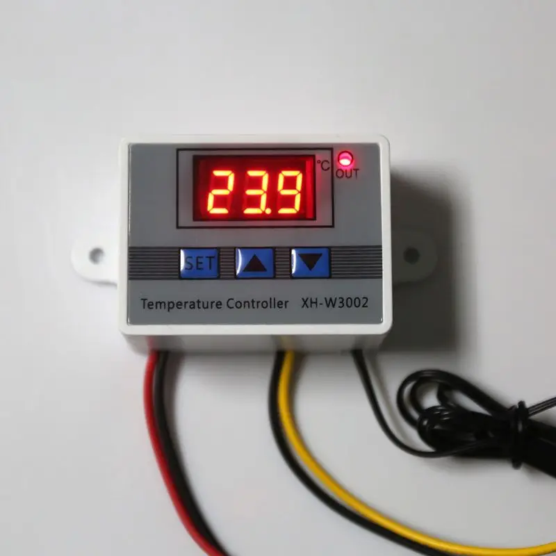 12V 24V 220V W3002 цифровой регулятор температуры 10A светодиодный термостата|Приборы для