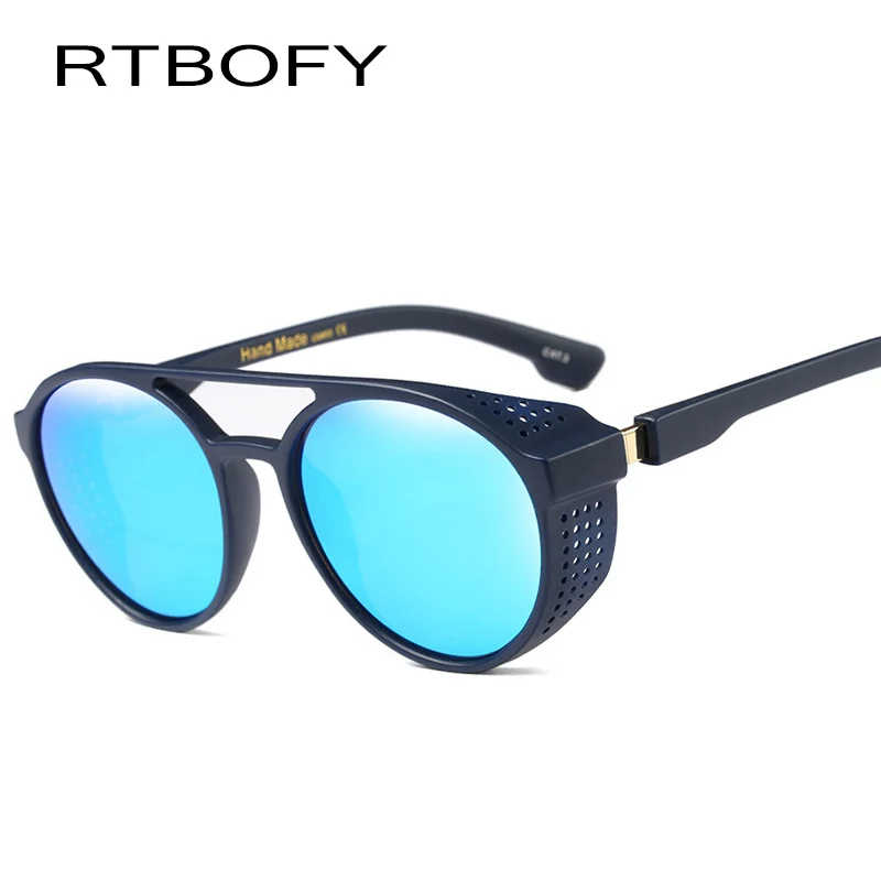 RTBOFY стимпанк Солнцезащитные очки для мужчин и женщин винтажные дизайнерские оттенки Модные солнцезащитные очки UV400