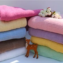 Мягкий хлопок Новорожденный вязаное одеяло и пеленание 120*150 см детские постельные принадлежности одеяло одноцветное детское одеяло весна осень