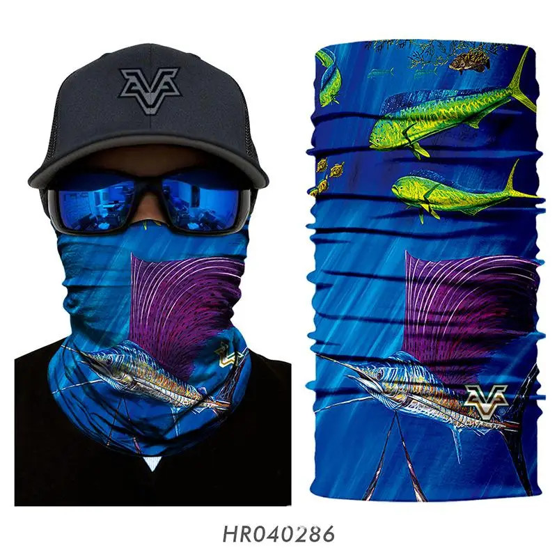 

3D Magic Seamless Sport Bandana Fish Image Tubular Scarf Mujer Braga Cuello Moto Bandamka Ciclismo Hombre Motorcycle Neck Warmer