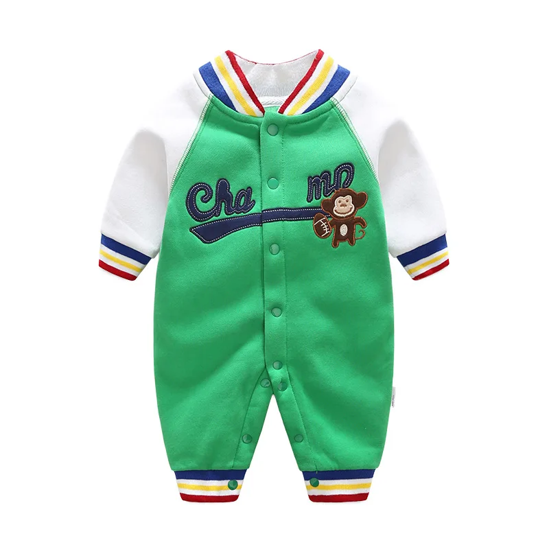 

2023 Autumn Baby Boy Girl Romper Unisex Cotton Newborn Toddler Clothes kids Long Sleeve Cartoon sprot suit Infant Jumpsuit