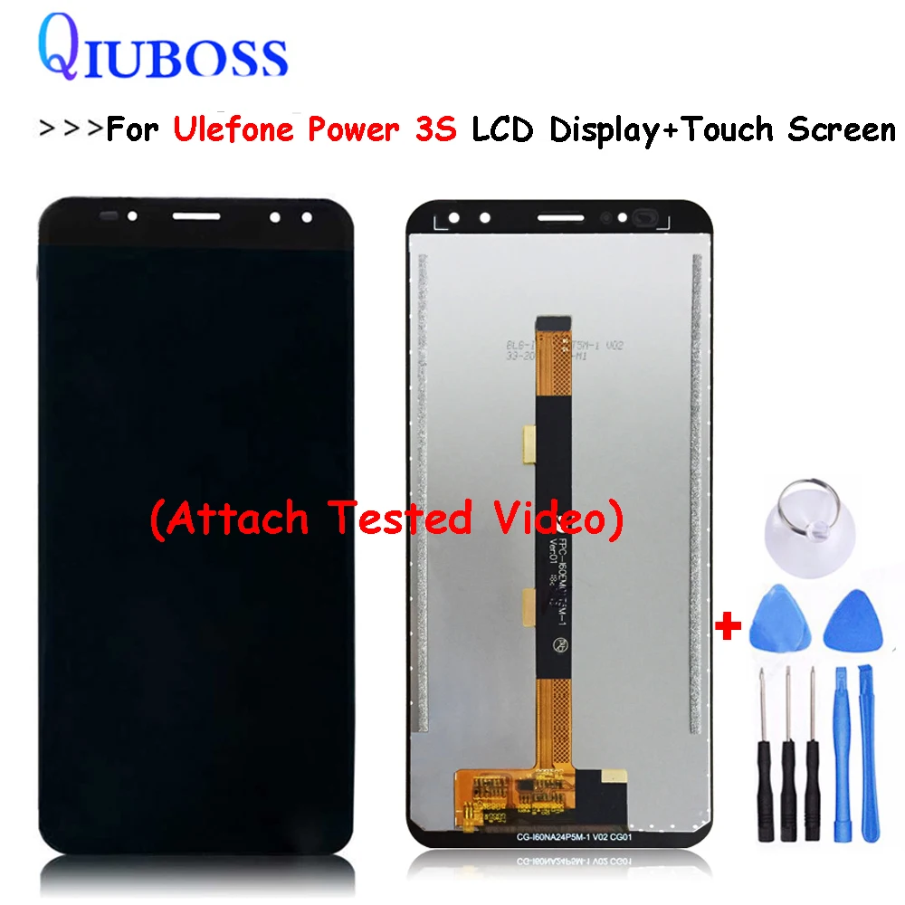 Цена Для Ulefone power 3 ЖК дисплей сенсорный экран замена дигитайзер сборка для Ulefone power 3S мобильный телефон с протестированным видео