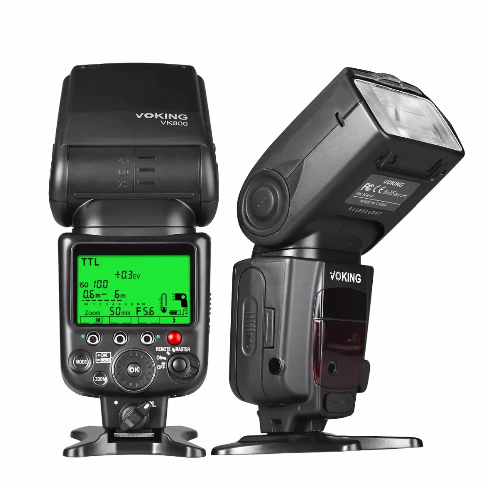 Внешняя вспышка Voking VK800 I TTL Slave Speelite для цифровой зеркальной камеры Nikon s|external camera