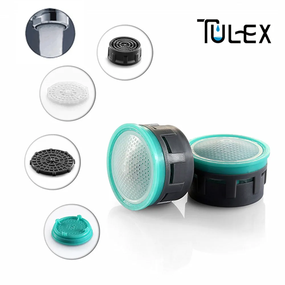 

TULEX Water Saving Faucet Aerator 6L/Min 24MM/22MM Core Part Eco-Friendly Spout Bubbler Filter Accessories Attachment for Crane