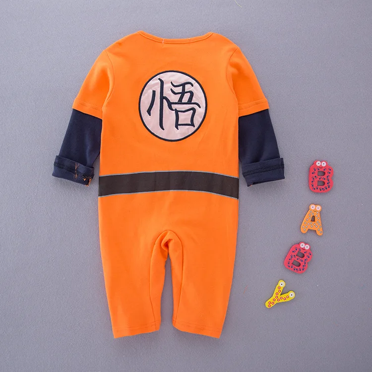Детский костюм для младенцев, одежда с длинными рукавами для малышей, Детский комбинезон для мальчиков с рисунком из мультфильма «Жемчуг дракона», одежда в китайском стиле «кунг-фу»
