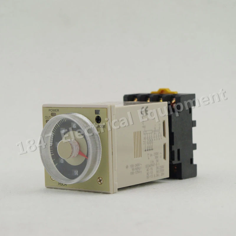 

1pc 11Pins Time Delay Multi-functional Timer H3CR-A 12-48VDC or 24-48VAC DPDT With Socket(Need a base, please ask for new price)