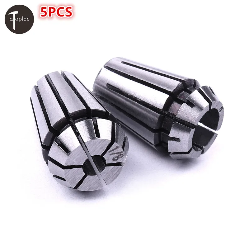 

5PCS 1/4" 1/8" ER11 Collet Chuck Bits Holder Precision Spring Steel Collet For CNC Engraving Machine & Milling Lathe Tool