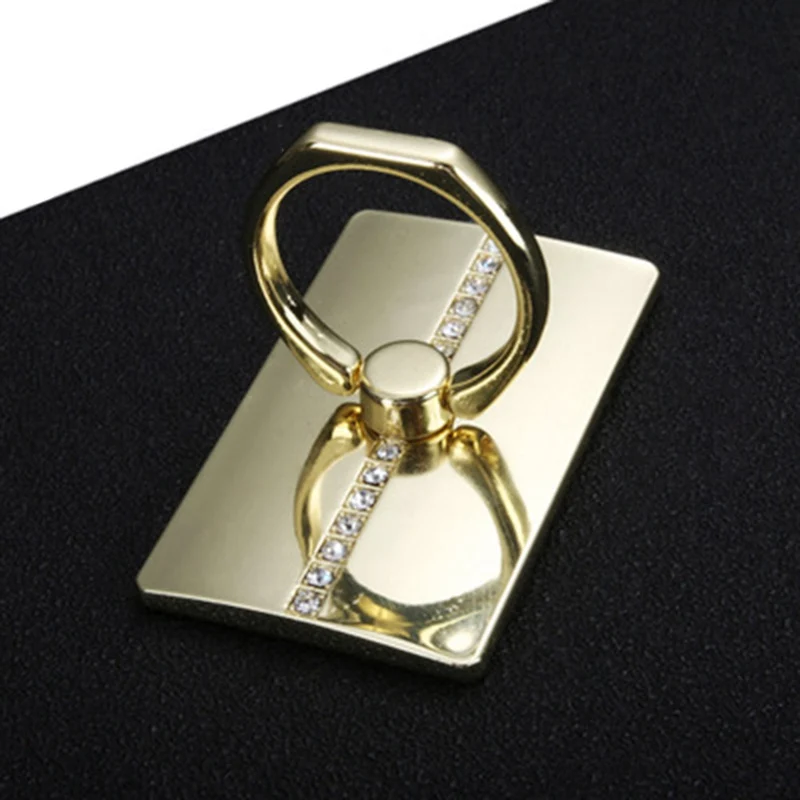 For Universal Bling Diamond Finger Ring Kickstand Holder 360 Degrees