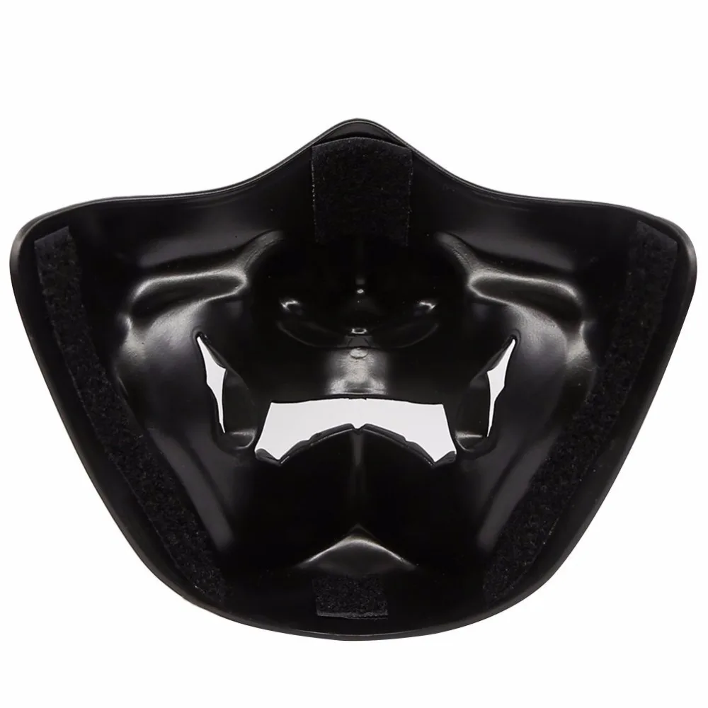  Airsoft Paintball Military Tactical Prajna Half Face Mask Samurai Hannya Horror Skull Halloween Hun
