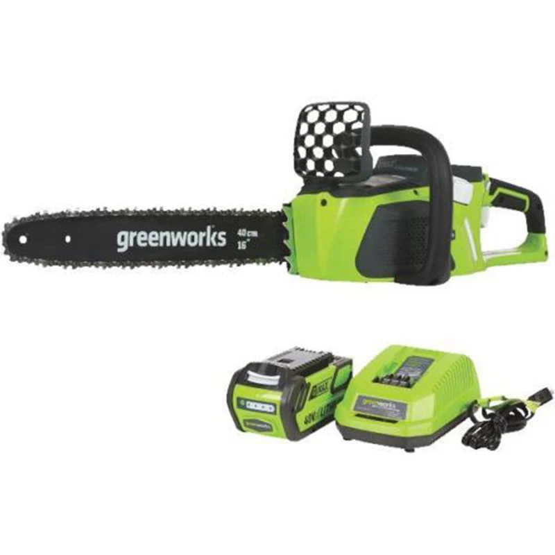 

Greenworks 40v 4.0Ah Cordless Chain Saw Brushless Motor 20312 Chainsaw With 4.0ah Battery And Charger