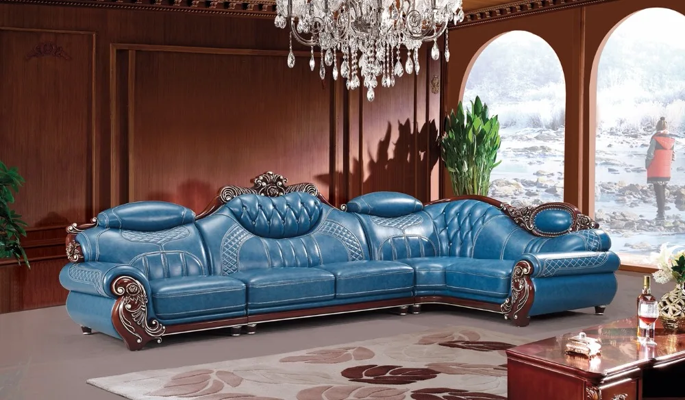 american leather sofa set living room sofa china wooden frame l shape corner sofa blue - Blue Living Room Set american leather sofa set living room sofa china wooden frame l shape corner sofa blue - Blue Living Room Set