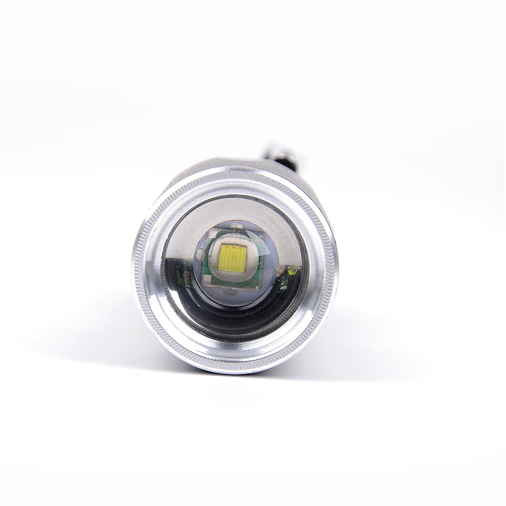 Мощный фонарик с масштабированием XM-L T6 6000 люмен 5 режимов, водонепроницаемый фонарь, тактический фонарь из алюминия, аккумулятор 18650 или AAA