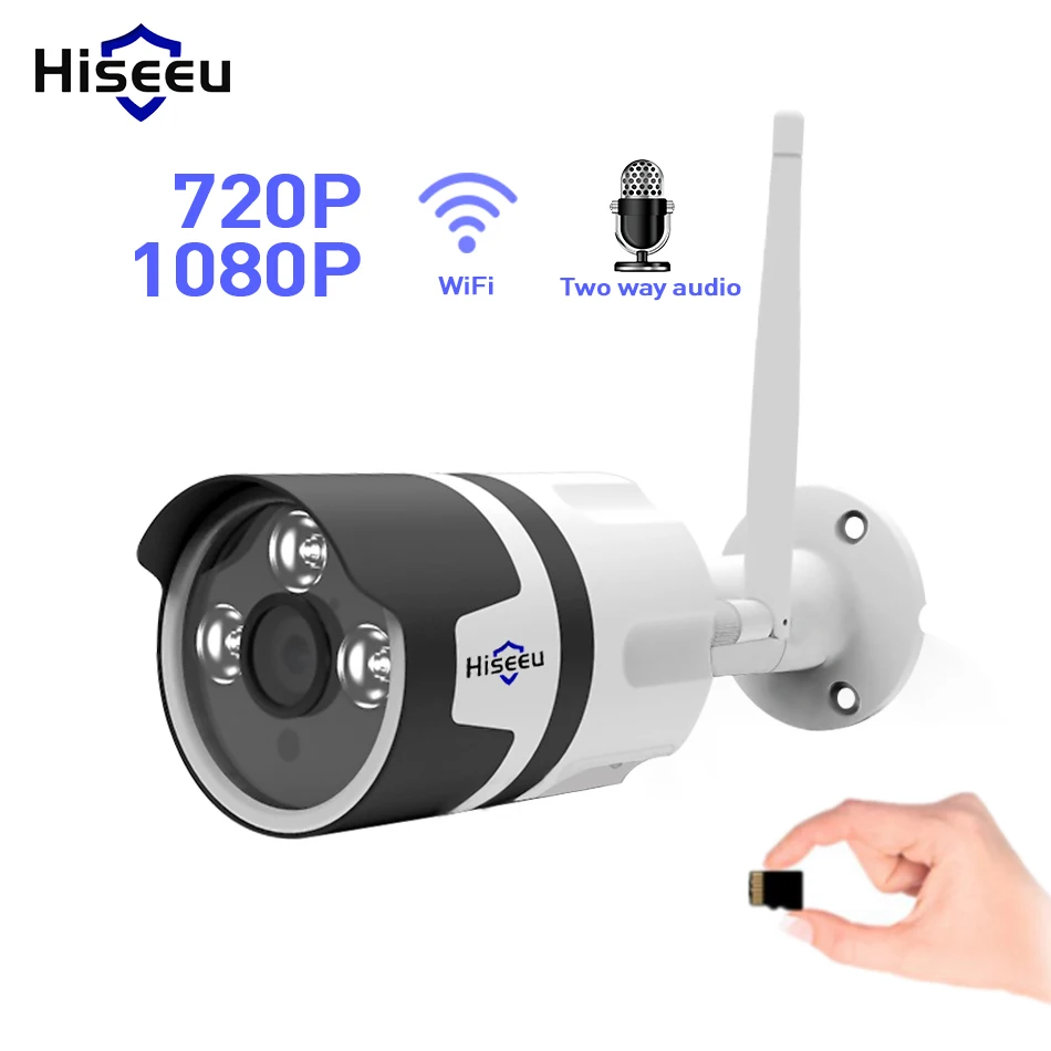Hiseeu H 265 Security IP Camera HI3516D AR0237 2MP Outdoor Waterproof CCTV Camera P2P Motion Detection