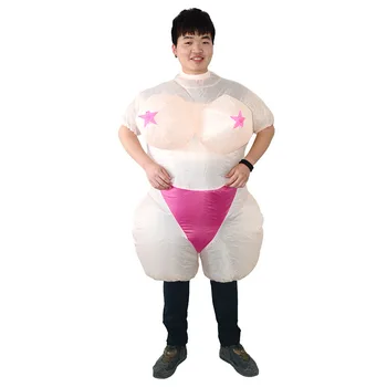 

Sexy Lady Barmaid Inflated Garment Big Breast Waitress Cosplay Costume NightClub Wedding Bachelor Party Fancy Dress Novelty Toys
