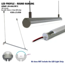 10 шт. круглый подвесной алюминиевый светодиодный контур led alunimium кронштейн для установки канала для светодиодной ленты свет подвеска led бар свет