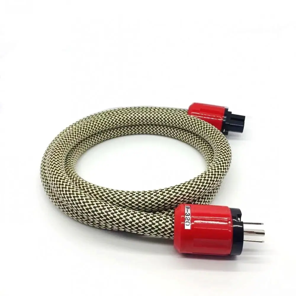 

Vinshle 7 core single crystal copper vdh D102MKIII plated silver US ver AC power cable DIY power cord